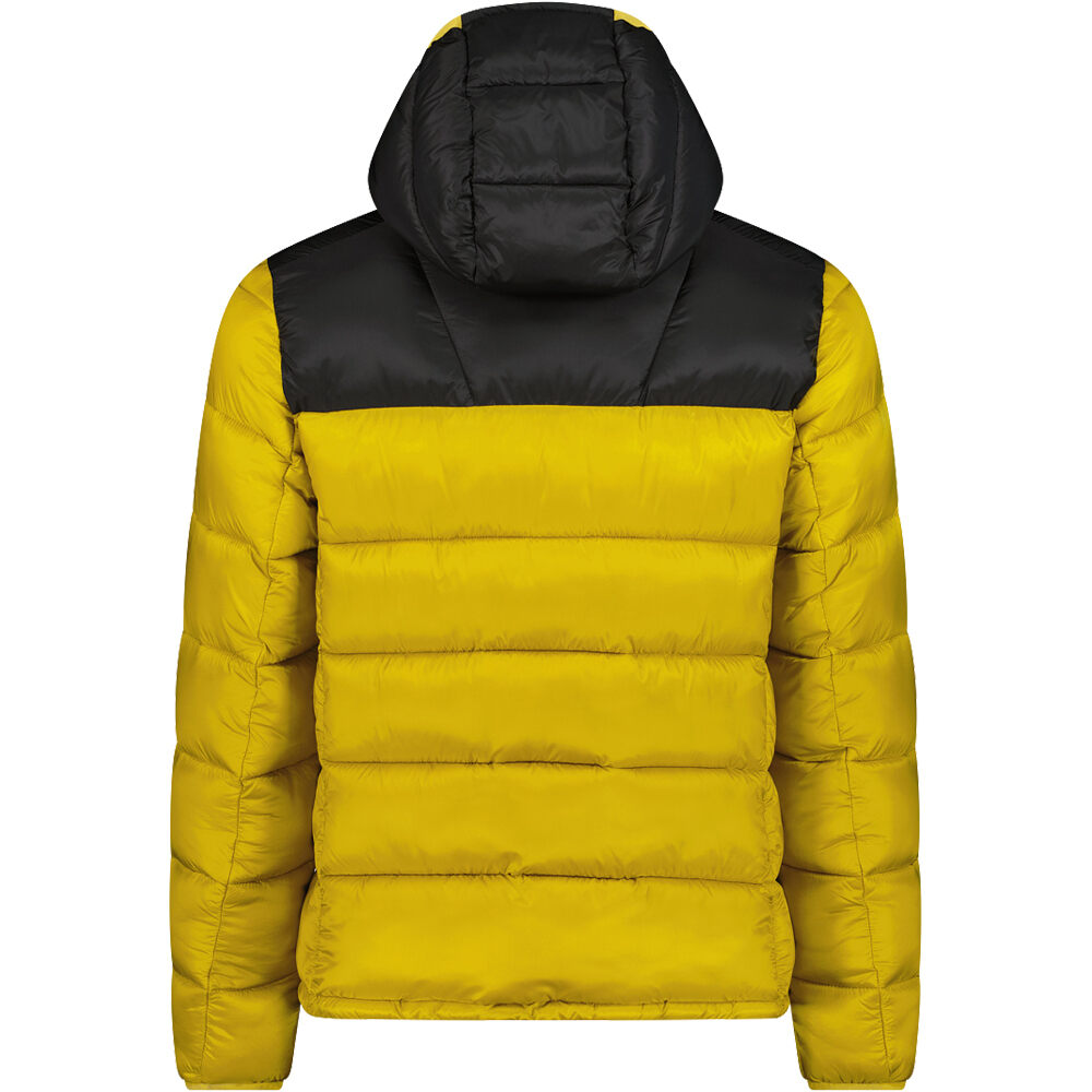 Cmp chaqueta outdoor hombre MAN JACKET FIX HOOD AMARILLO vista trasera