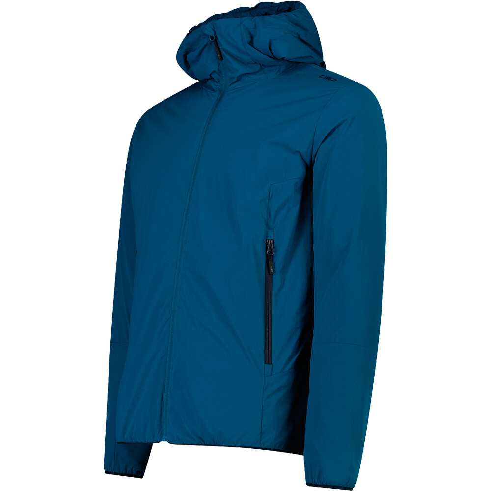 Cmp chaqueta outdoor hombre MAN JACKET FIX HOOD AZUL vista detalle