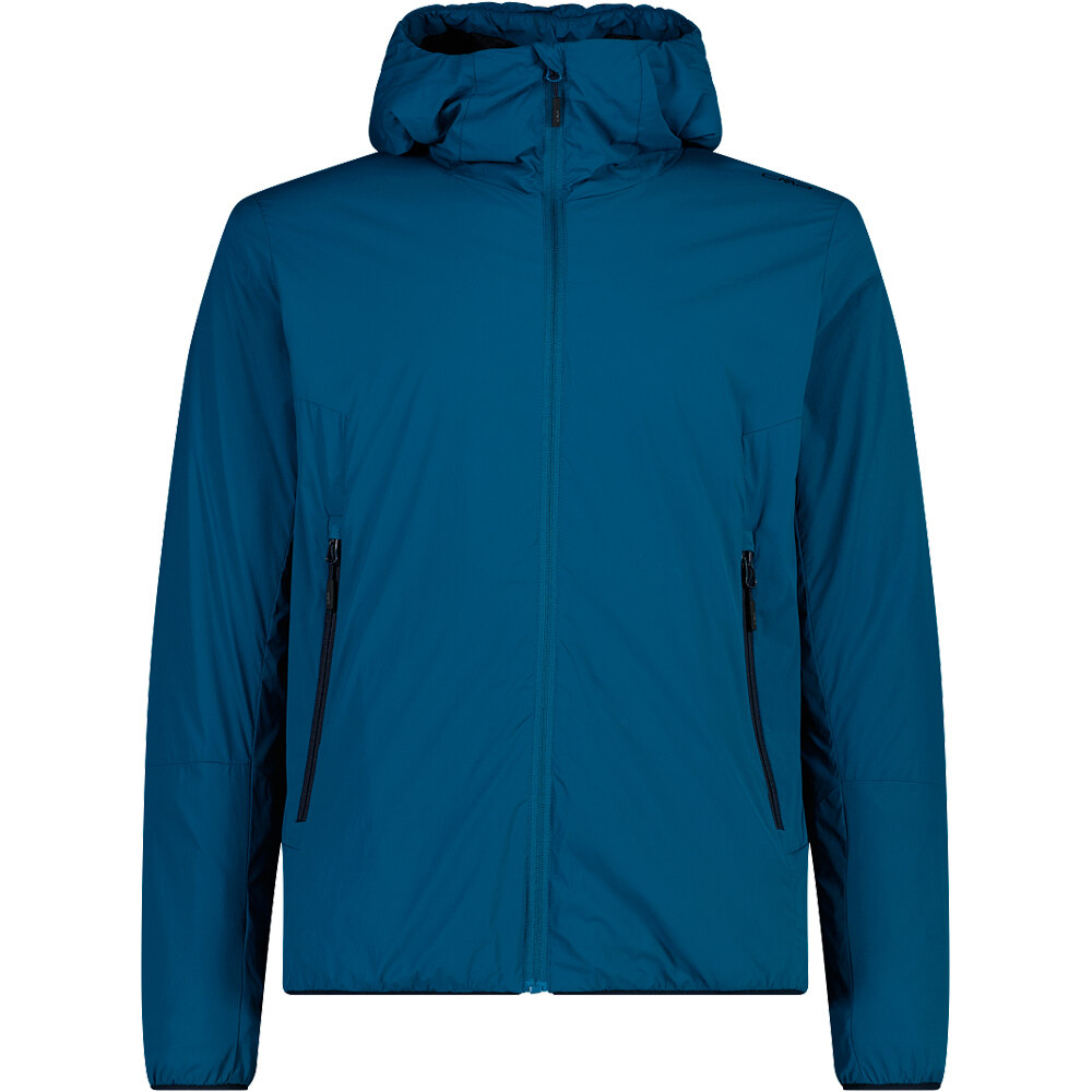 Cmp chaqueta outdoor hombre MAN JACKET FIX HOOD AZUL vista frontal