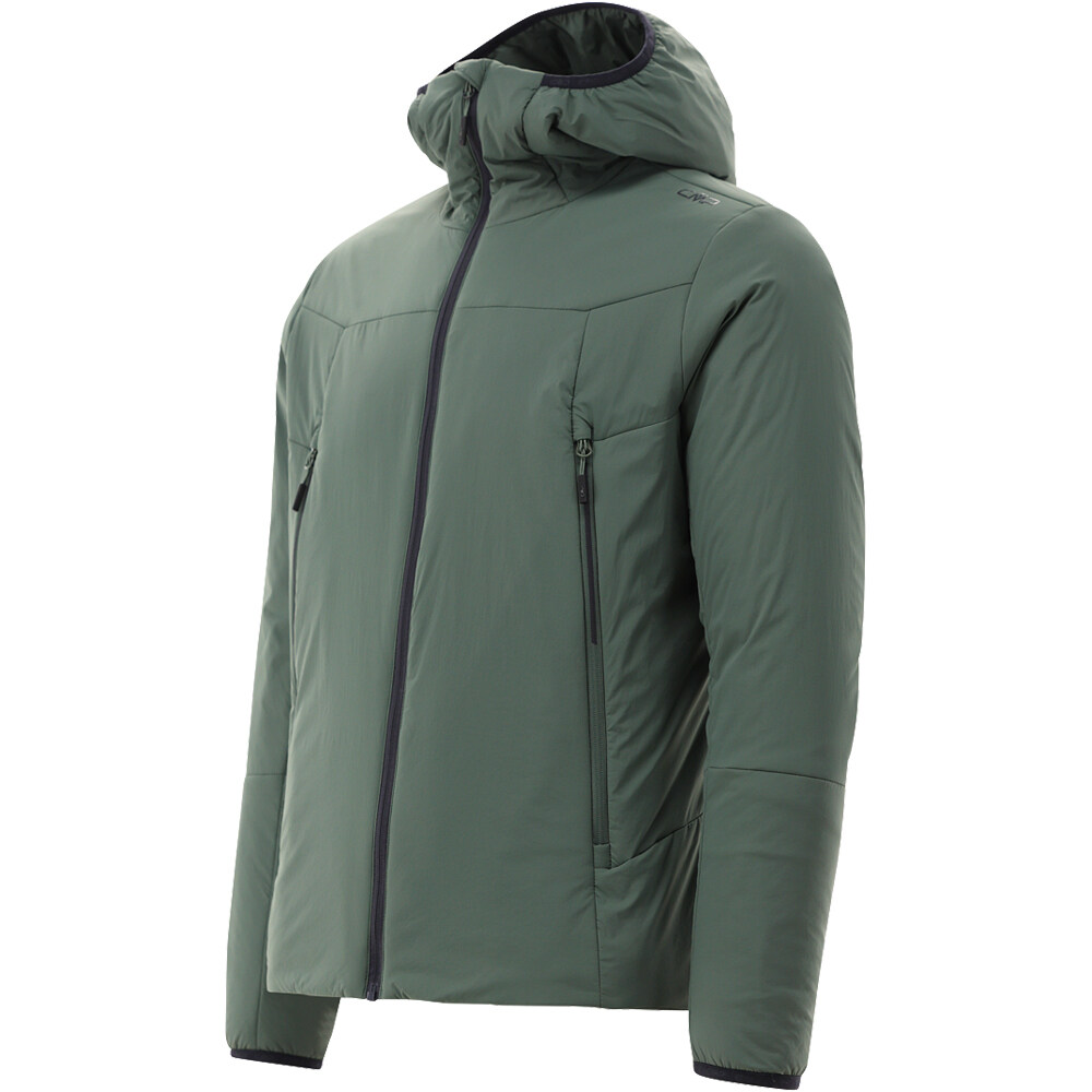 Cmp chaqueta outdoor hombre MAN JACKET FIX HOOD VERDE vista detalle