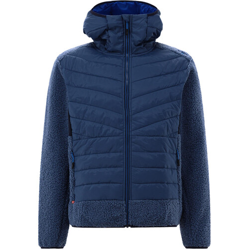 CMP MAN JACKET HYBRID FIX HOOD azul