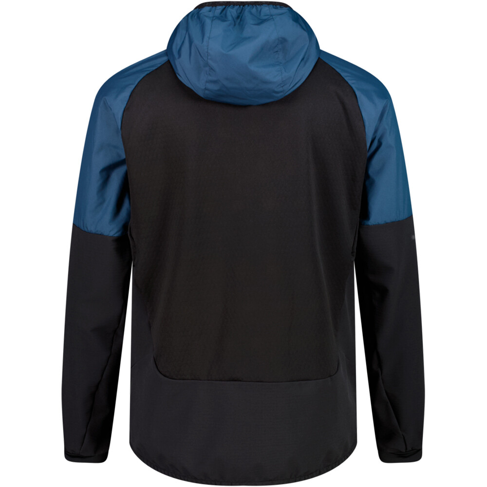 Cmp chaqueta outdoor hombre MAN JACKET HYBRID FIX HOOD AZUL vista trasera