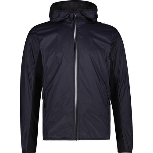 CMP MAN JACKET HYBRID FIX HOOD gris