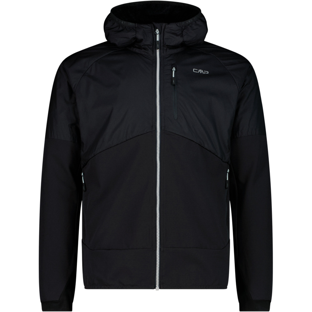 Cmp chaqueta outdoor hombre MAN JACKET HYBRID FIX HOOD GRIS vista frontal