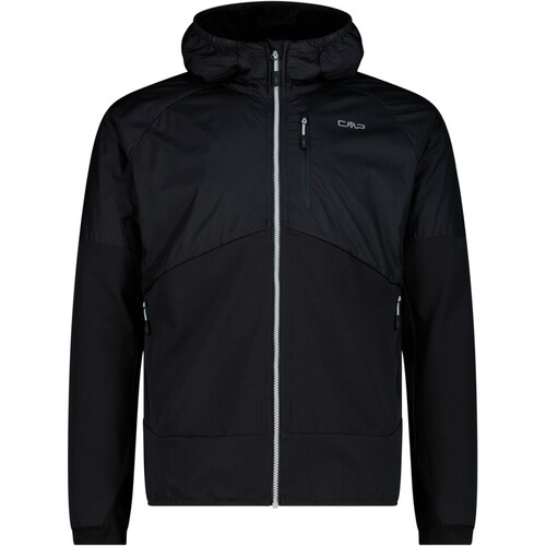 CMP MAN JACKET HYBRID FIX HOOD gris