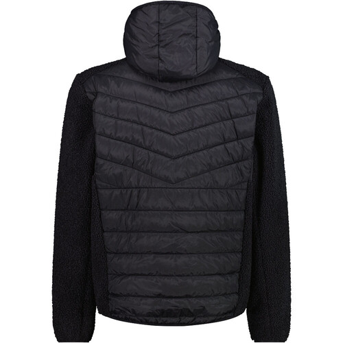CMP MAN JACKET HYBRID FIX HOOD gris