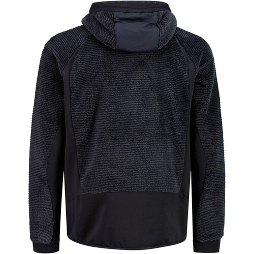 CMP MAN JACKET HYBRID FIX HOOD gris