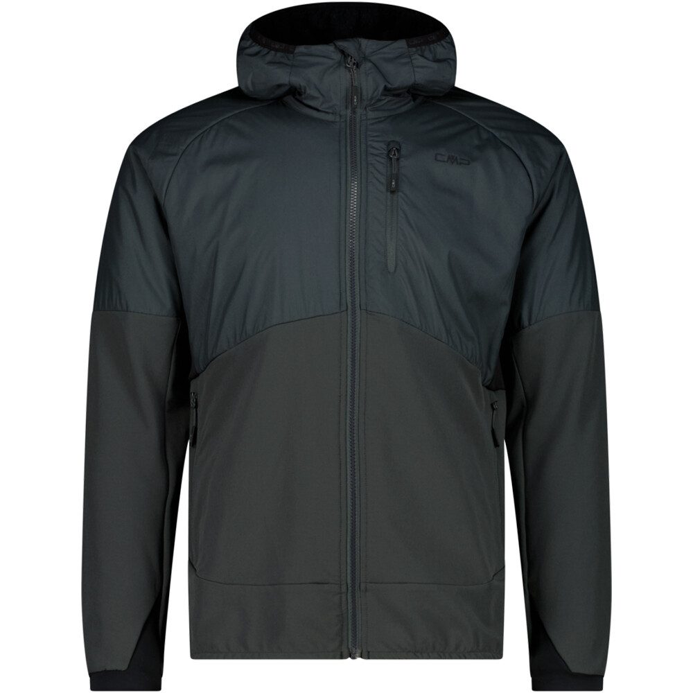 Cmp chaqueta outdoor hombre MAN JACKET HYBRID FIX HOOD VERDE vista frontal