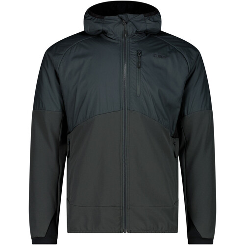 CMP MAN JACKET HYBRID FIX HOOD verde