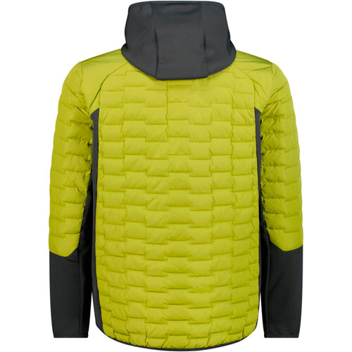 CMP MAN JACKET HYBRID FIX HOOD verde