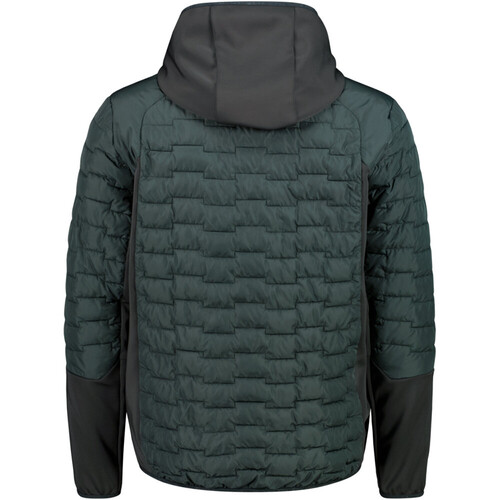 CMP MAN JACKET HYBRID FIX HOOD verde