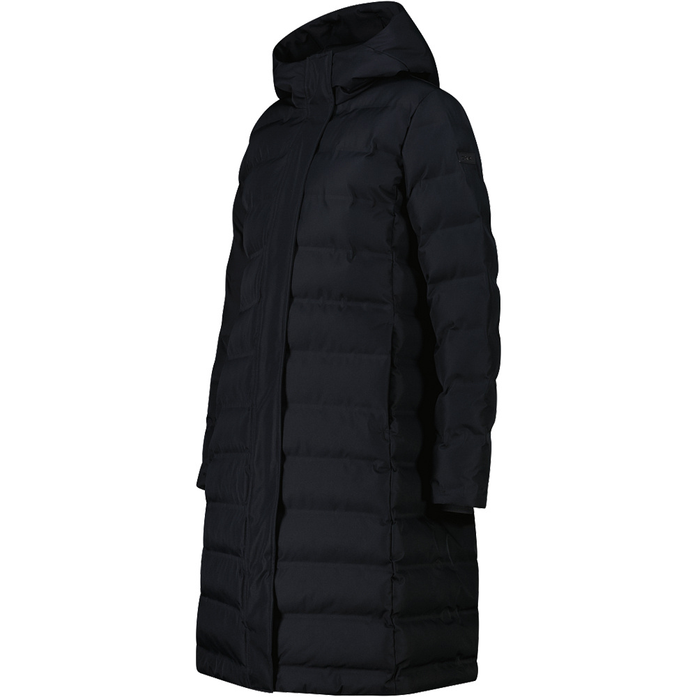 Cmp chaqueta outdoor mujer WOMAN COAT FIX HOOD NEGRO vista detalle