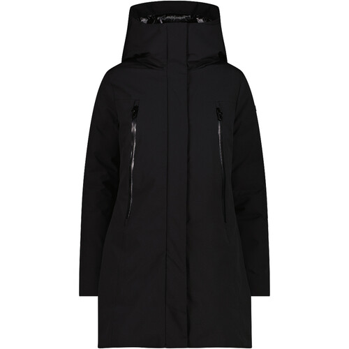CMP WOMAN COAT FIX HOOD negro