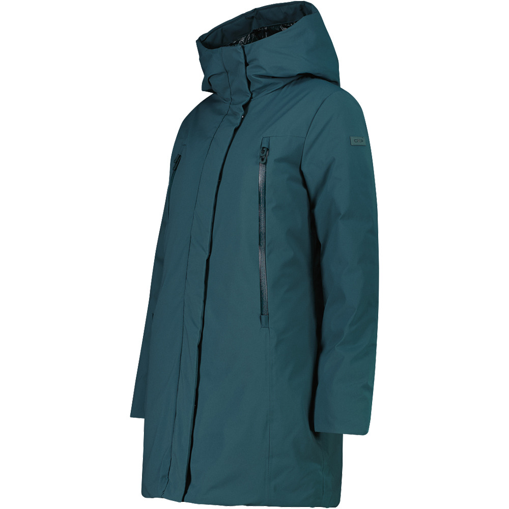 Cmp chaqueta outdoor mujer WOMAN COAT FIX HOOD VERDE vista detalle