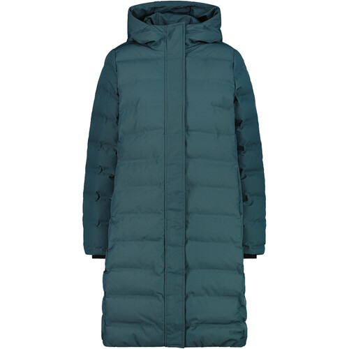 CMP WOMAN COAT FIX HOOD verde