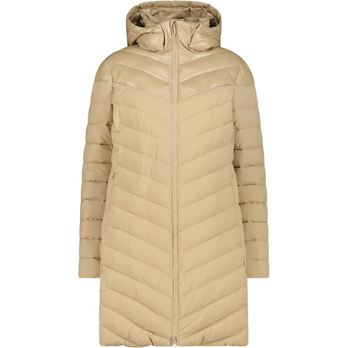 CMP WOMAN COAT SNAPS HOOD marron