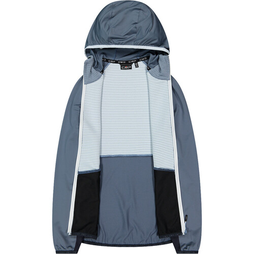 CMP WOMAN JACKET FIX HOOD azul