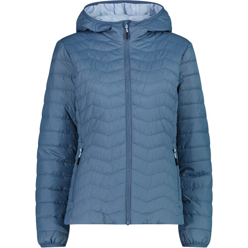 CMP WOMAN JACKET FIX HOOD azul