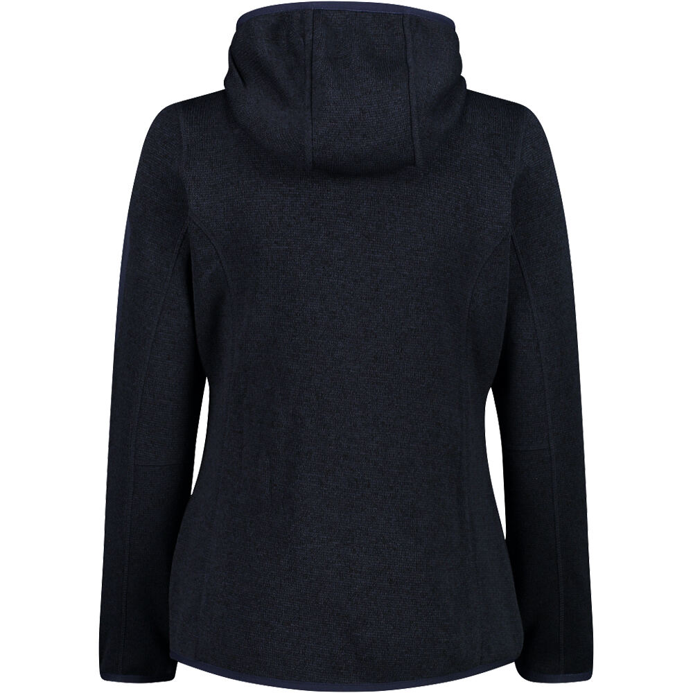 Cmp chaqueta outdoor mujer WOMAN JACKET FIX HOOD AZUL vista trasera