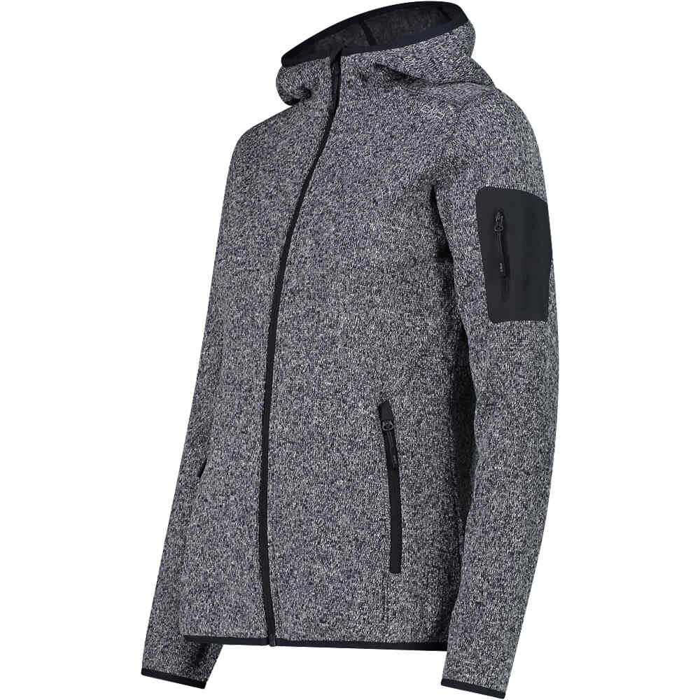 Cmp chaqueta outdoor mujer WOMAN JACKET FIX HOOD GRIS vista detalle