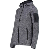 Cmp chaqueta outdoor mujer WOMAN JACKET FIX HOOD GRIS vista detalle