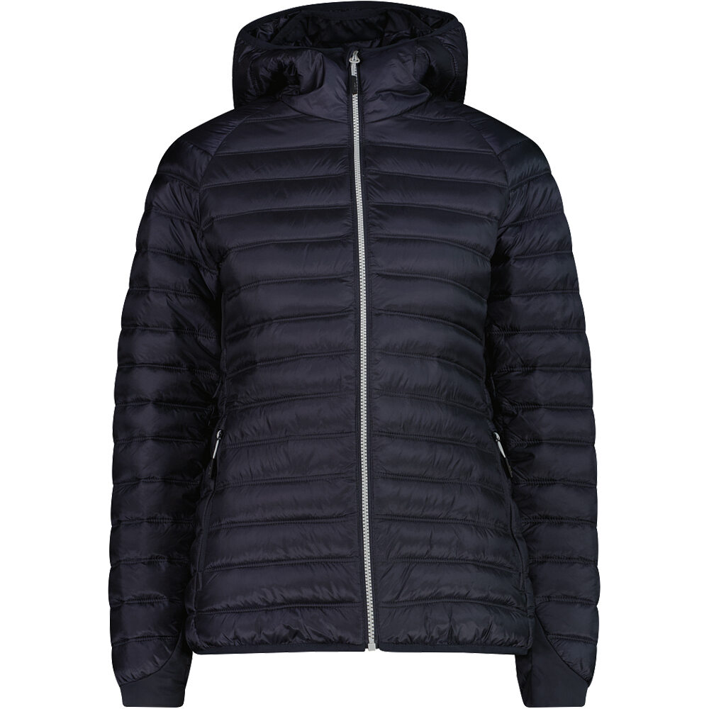 Cmp chaqueta outdoor mujer WOMAN JACKET FIX HOOD GRIS vista frontal