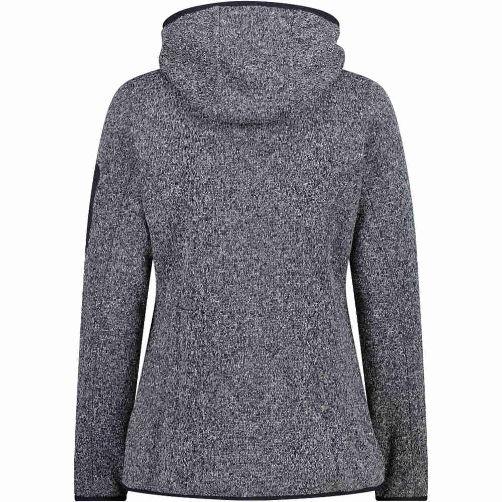 Cmp chaqueta outdoor mujer WOMAN JACKET FIX HOOD GRIS vista trasera