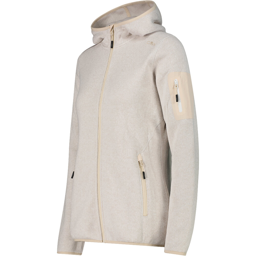 Cmp chaqueta outdoor mujer WOMAN JACKET FIX HOOD MARRON vista detalle