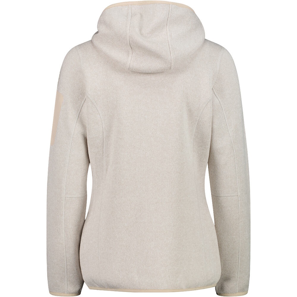 Cmp chaqueta outdoor mujer WOMAN JACKET FIX HOOD MARRON vista trasera