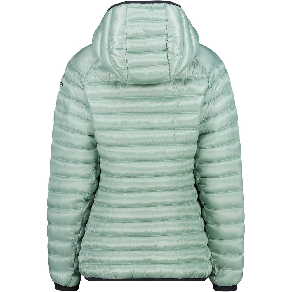 Cmp chaqueta outdoor mujer WOMAN JACKET FIX HOOD VERDE vista trasera