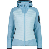 WOMAN JACKET HYBRID FIX HOOD