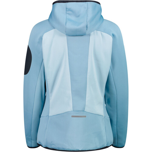 CMP WOMAN JACKET HYBRID FIX HOOD azul