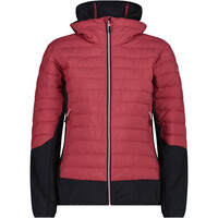 Cmp chaqueta outdoor mujer WOMAN JACKET HYBRID FIX HOOD ROSA vista frontal