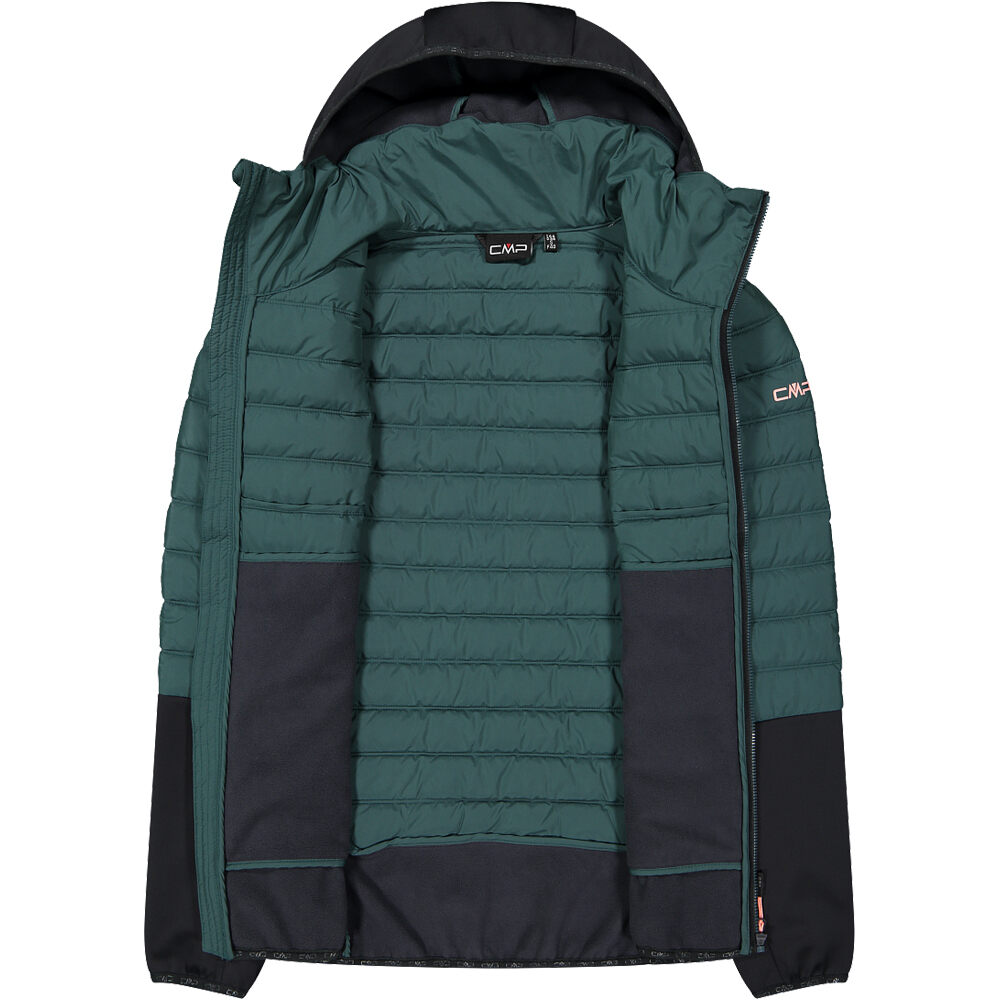 Cmp chaqueta outdoor mujer WOMAN JACKET HYBRID FIX HOOD VERDE 03