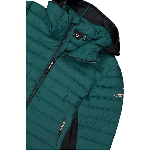 Cmp chaqueta outdoor mujer WOMAN JACKET HYBRID FIX HOOD VERDE