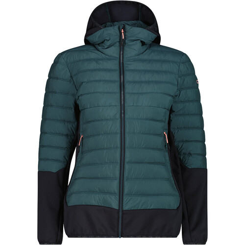 Cmp chaqueta outdoor mujer WOMAN JACKET HYBRID FIX HOOD VERDE
