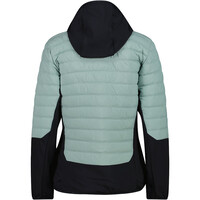 Cmp chaqueta outdoor mujer WOMAN JACKET HYBRID FIX HOOD VERDE vista trasera