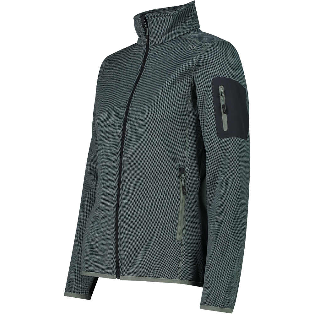 Cmp chaqueta outdoor mujer WOMAN JACKET VERDE vista detalle