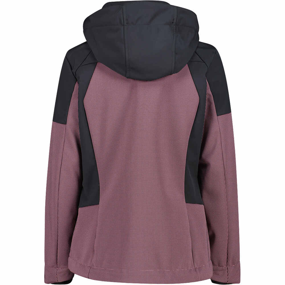 Cmp chaqueta outdoor mujer WOMAN JACKET ZIP HOOD ROSA vista trasera