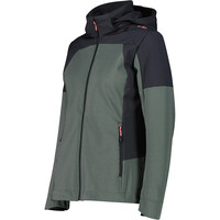 Cmp chaqueta outdoor mujer WOMAN JACKET ZIP HOOD VERDE vista detalle