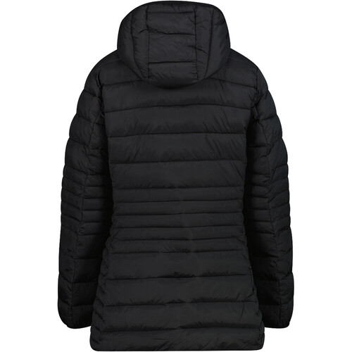 CMP WOMAN LONG JACKET FIX HOOD negro