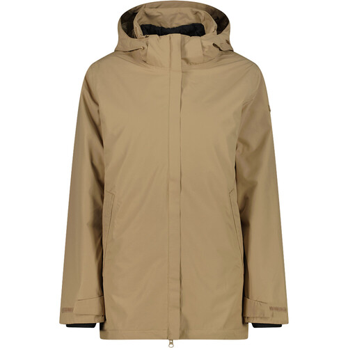 Cmp chaqueta outdoor mujer WOMAN LONG JACKET ZIP HOOD DETACHABLE INN.JACKET MARRON