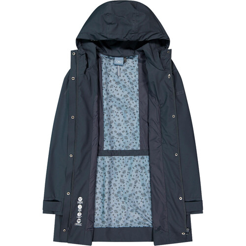 CMP WOMAN PARKA FIX HOOD azul