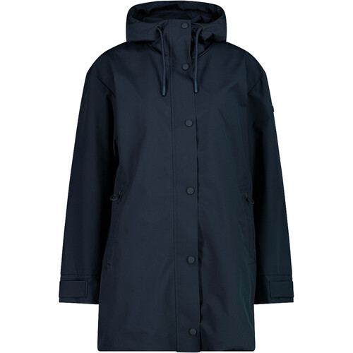 CMP WOMAN PARKA FIX HOOD azul