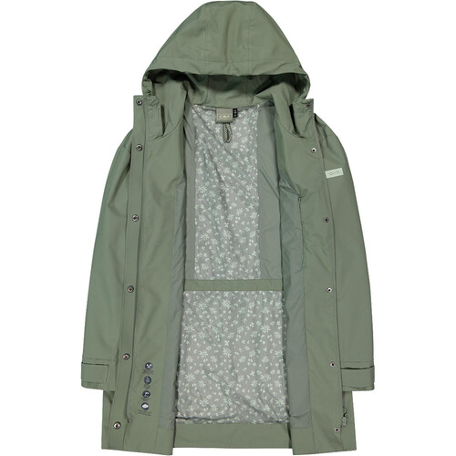 CMP WOMAN PARKA FIX HOOD verde