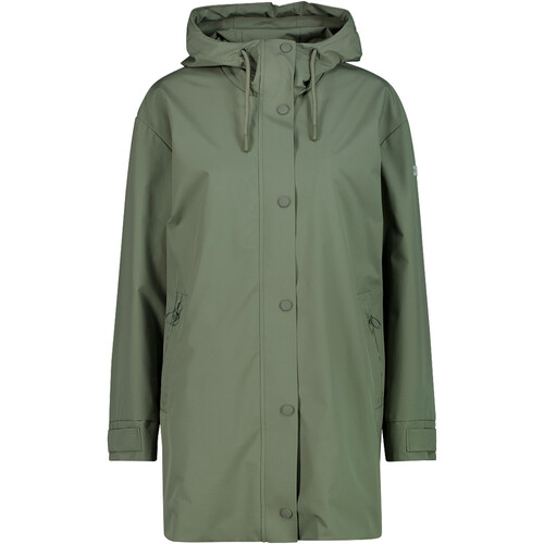 CMP WOMAN PARKA FIX HOOD verde