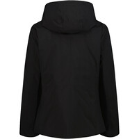 Cmp chaqueta outdoor mujer WOMAN REVERSE JACKET FIX HOOD NEGRO vista trasera