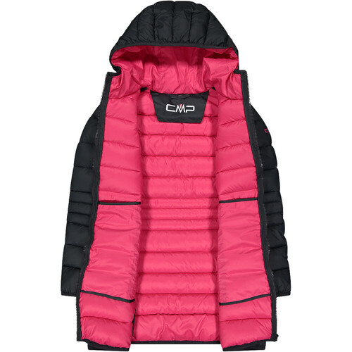 CMP KID G COAT FIX HOOD gris