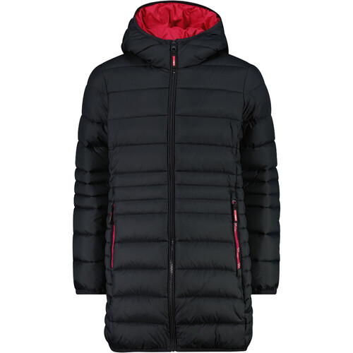 CMP KID G COAT FIX HOOD gris