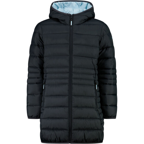CMP KID G COAT FIX HOOD gris